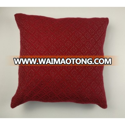 Comfortable red shiner woven square chair bedding seat cushion