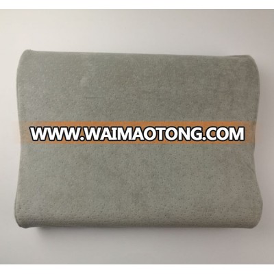 New design fleece sleeping memory foam pillow